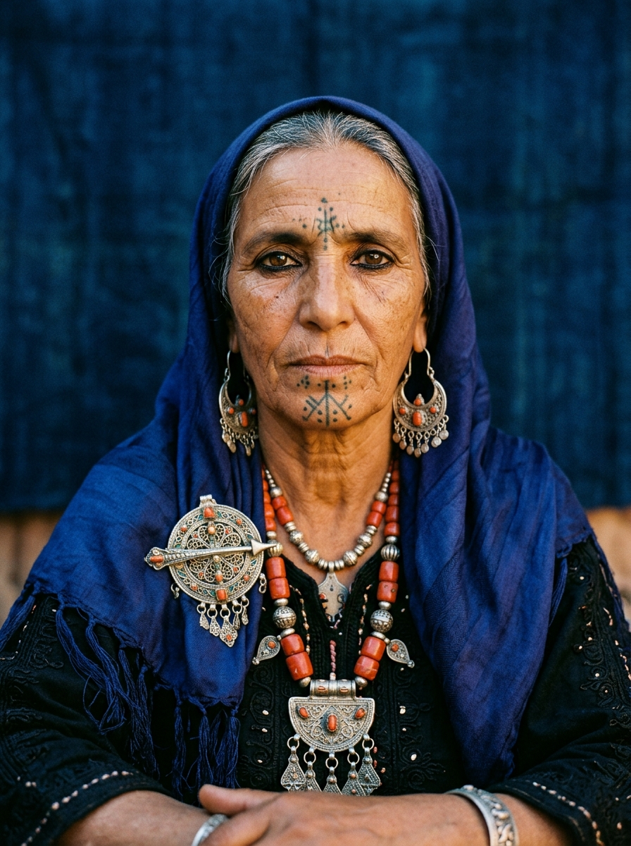 Soumaïcha, voyante berbère interprétant le tarot égyptien